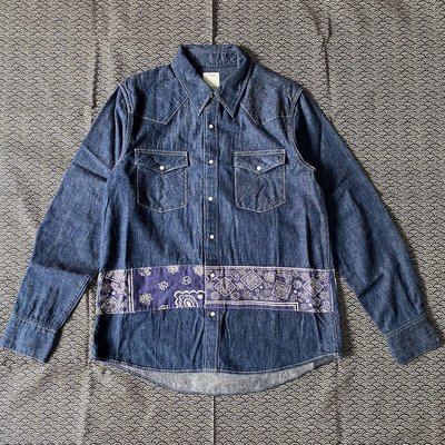 Visvim Bandana Border Shirt One Wash | Yahoo奇摩拍賣