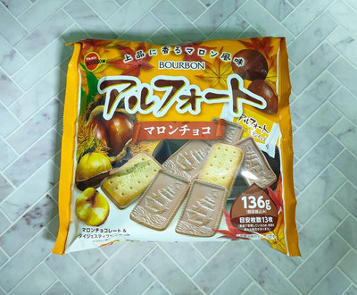 北日本 BOURBON 波路夢 栗子奶油捲(12枚)  栗子巧克力風味帆船餅(13枚)