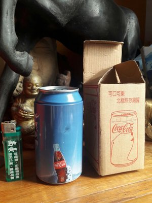 (老劉的收藏)可口可樂北極熊存錢罐