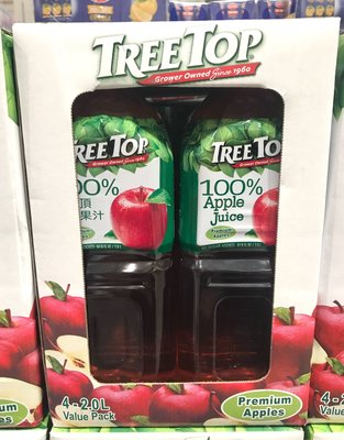 🚚三件宅配免運🚚 Costco好市多 Tree Top 蘋果汁 2公升 X 4入 樹頂蘋果汁 apple juice