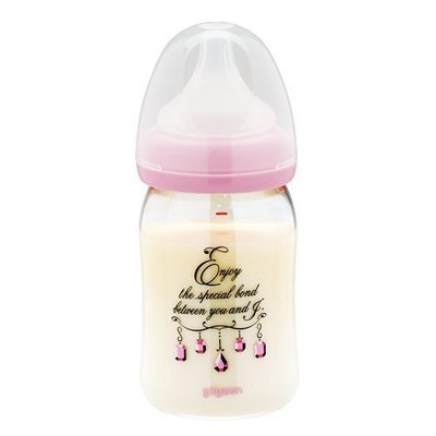 貝親 寬口母感PPSU奶瓶160ML(粉紅水鑽)