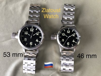 ((( 格列布  ))) 俄國 日拉鬥烏鋼帶款 水鬼錶  :  中 型 和  小型 ( 2 選1 )