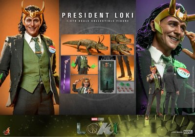 全新 Hot Toys TMS066 1/6 普通版 總統洛基 President Loki