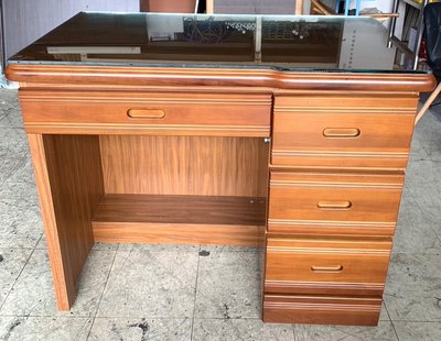 鑫高雄駿喨二手貨家具(全台買賣)----3.4尺  半實木 書桌 工作桌 電腦桌 事務桌 抽屜桌
