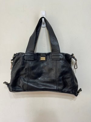 「 二手包 」 MinMin 真皮手提包（黑）205