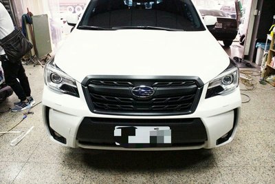 【凱威車藝】Subaru Forster 森林人 水箱護罩 改色 卡夢 彩貼 線條 包膜 貼紙 3m