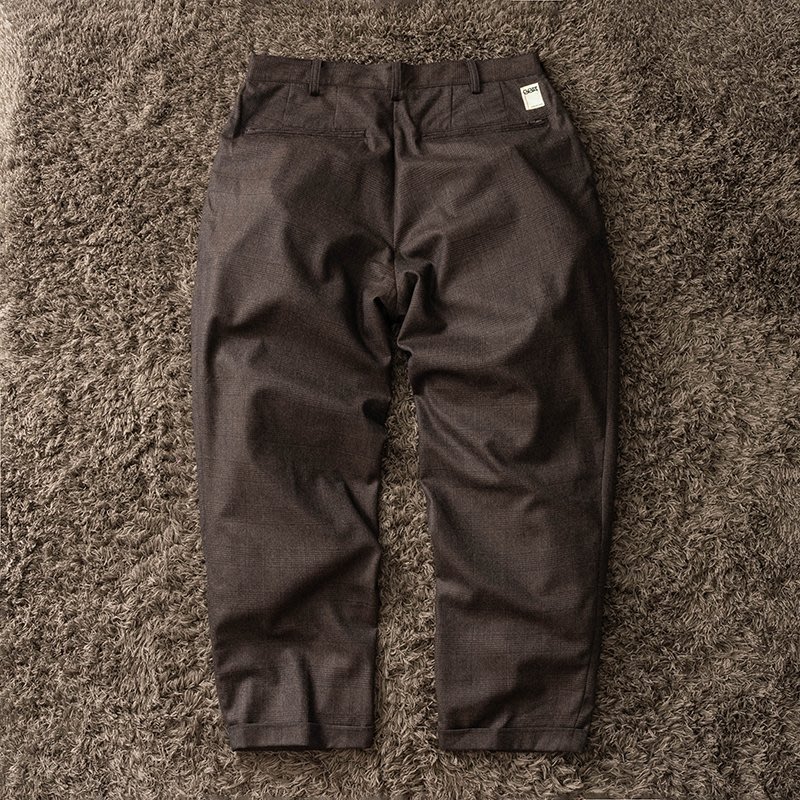 現貨#BEAMS SSZ RAPWOOL PANTS 格紋寬松休閒西裝褲長褲| Yahoo奇摩拍賣