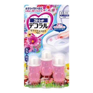 日本【小林製藥】BLUELET DECO馬桶清潔芳香花辦凝膠-療癒香氛 3入