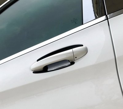 圓夢工廠 Benz C W205 C300 C350 C400 C450 2013~on 車門把手防刮門碗內襯貼 烤漆黑