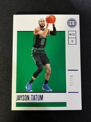2019-20 Panini Encased Jayson Tatum /15 藍版 低限量 MVP