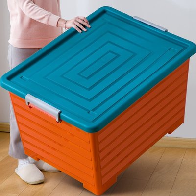 【熱賣精選】透明加厚特大號收納箱塑料收納盒子衣服儲物盒宿舍學生家用整理箱