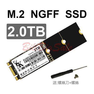 2TB (M.2 NGFF SATA SSD)全新5年保固 2T 2242 2260 2280 固態硬碟