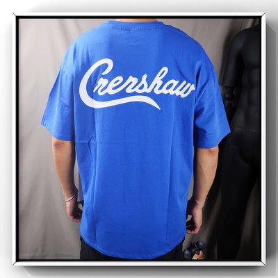 【熱賣精選】FOG essentials TMC慈善電光藍可樂字母CRenshaw 貼布刺繡短袖T恤