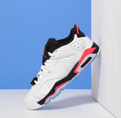 台灣公司貨Nike Air Jordan 6 Low White Infrared 23 304401-123 六代低筒