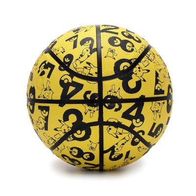 促銷打折 斯伯丁籃球帶禮盒裝寶可夢皮卡丘聯名款學生黃色7七號藍球84-578Y