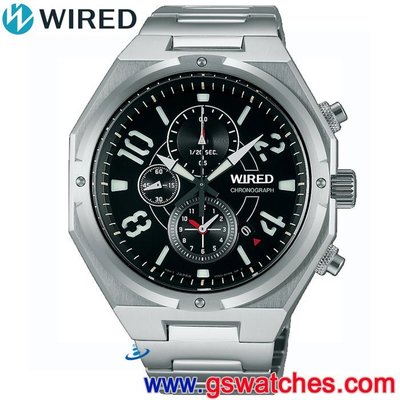 【金響鐘錶】全新WIRED AF8R77X1,公司貨,保固1年,時尚男錶,計時碼錶,7T92-X254D