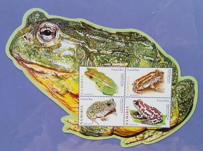 2014納米比亞青蛙小全張(異型郵票)