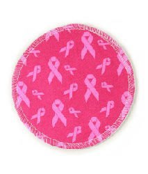 【爆米花】美國Mothers Lounge Breast Pad 可洗式環保溢乳墊-粉紅緞帶(一組四入)