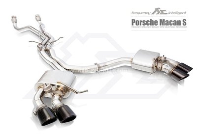 【YGAUTO】FI Porsche Macan S 2014+ 中尾段閥門排氣管 全新升級 底盤
