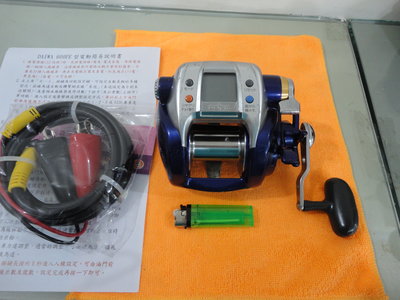 大型電動日本製daiwa 600fe型電動捲線器，有自動晃餌，有瞬動-11