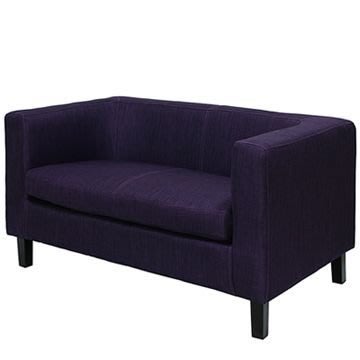 【Yoi】日本外銷品牌 卡保雙人沙發椅 (紫色) YAQ-8017-2