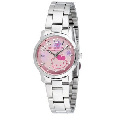 【 幸福媽咪 】網路購物、門市服務 Hello Kitty 公司貨 花精靈魅力腕錶-粉色 LK572LWPA