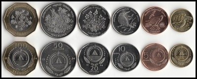 珍品收藏閣非洲 全新 佛得角6枚一套 硬幣 套幣 外國錢幣 禮品收藏