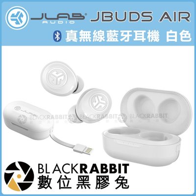 數位黑膠兔【 JLab JBuds Air 真無線藍牙耳機 白色 】運動 無線 可調EQ 藍芽5.0 防水 USB 充電