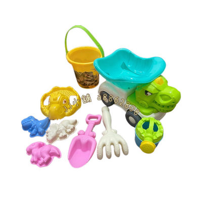 玩沙工具 兒童玩具 恐龍海灘桶 沙灘玩具 沙灘桶 挖沙 砂石車