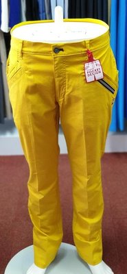 (易達高爾夫) 全新原廠 le coq sportif TQG8025-L798  黃色 男長褲