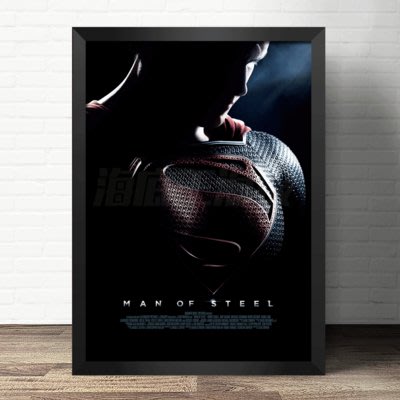 超人裝飾畫電影海報漫畫英雄氪星鋼鐵之軀書房貼畫定制superman