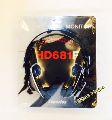 立昇樂器 現貨 Superlux HD681F 耳罩式耳機 半開放式 附收納袋 HD-681F  公司貨保固