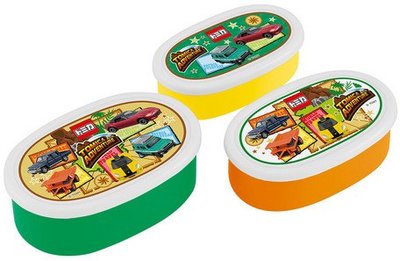 Tomica 玩具 汽車 三件式 保鮮盒 保鮮盒 便當盒 日貨 大賀屋 正版 授權 J00013776