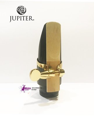 【現代樂器】最新Jupiter Soprano Saxophone 高音薩克斯風 金屬束圈 新型單件式螺絲