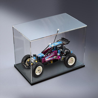 適用樂高 42124 遙控越野車賽車拼裝模型亞克力玻璃防塵盒展示盒