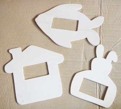 弟彩繪拼貼工作室~~蝶古巴特餐巾紙~可愛合板!兔子或房屋!魚造型!開關板!