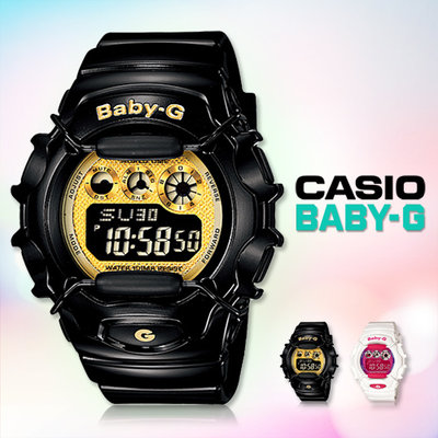 CASIO 卡西歐時計屋 Baby-G BG-1006SA-1CDR 甜美搖滾 黑金 防水100米 BG-1006
