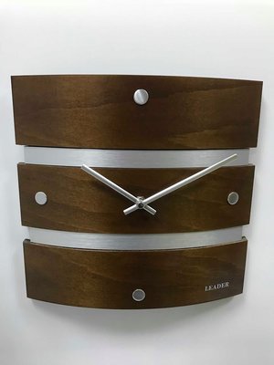 [時間達人] 日本東方代理品牌時鐘 LEADER系列 原木造型掛鐘P1312 原廠公司貨