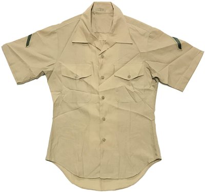 美軍公發 USMC 海軍陸戰隊 軍常服 短袖襯衫 卡其色