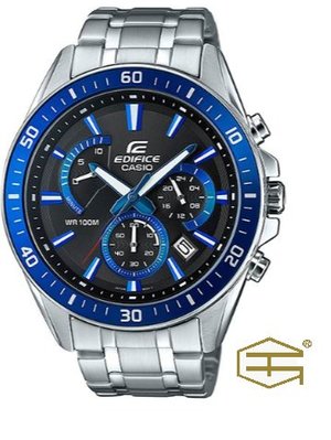 【天龜】CASIO EDIFICE 時尚經典 三眼計時錶款 EFR-552D-1A2