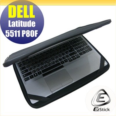 【Ezstick】DELL Latitude 5511 P80F 三合一超值防震包組 筆電包 組 (15W-S)