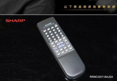 【風尚音響】SHARP  RRMCG0118AJSA  錄放影機、電視 原廠遙控器   福利品 外觀功能極佳