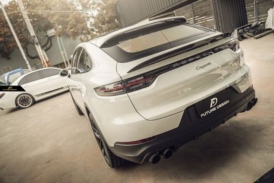 【政銓企業有限公司】Porsche E3 CAYENNE COUPE FD 品牌 GT 高品質 卡夢 尾翼 免費安裝