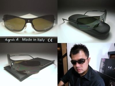 信義計劃 眼鏡 agnes b. 太陽眼鏡 義大利製 金屬 方框 藍光 全視線 多焦 高度數 sunglasses