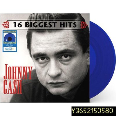 Johnny Cash 16 Biggest Hits 限量藍膠LP 黑膠唱片  【追憶唱片】