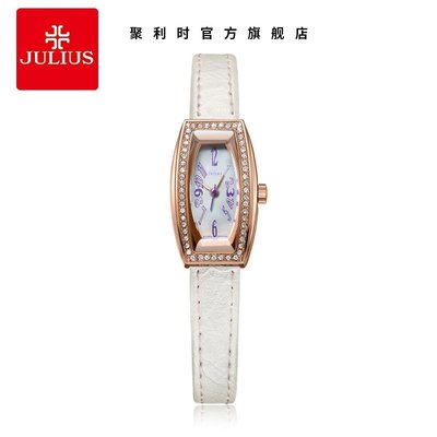 熱銷 手錶腕錶聚利時Julius 時尚水晶鑲鉆韓版皮帶手錶女士錶JA-676 可開發票