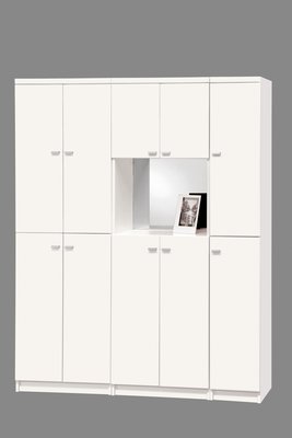【生活家傢俱】CM-435-1：米洛斯5尺玄關組合鞋櫃【台中家具】北歐風 隔間櫃 雙面櫃 玄關櫃 收納櫃 台灣製造