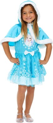 降價囉~~全新迪士尼冰雪奇緣 艾莎公主 洋裝附斗篷 Disney Frozen Elsa Dress 3T 道具服 萬聖節禮服