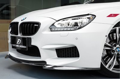 【政銓企業有限公司】BMW F06 F12 F13 M6專用 V款 高品質   抽真空卡夢 前下巴 免費安裝真正1:1