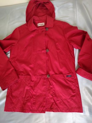 [99go]  近全新 日本專櫃 McGregor 瑪格 暗紅色 風衣外套 L號
